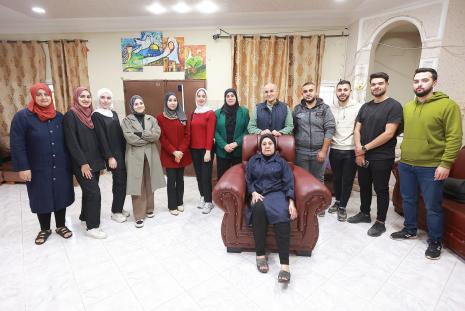 The 鶹ýAV Holds a Ramadan Iftar at the Nursing for Seniors Home Association in Jenin
